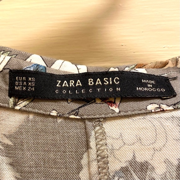 Zara floral print mid dress with belt Boho dress - Picture 9 of 10